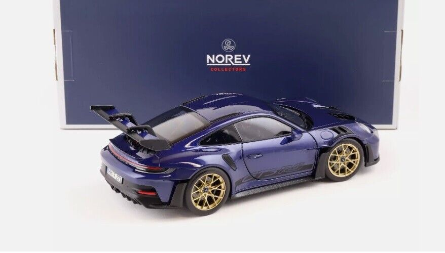 Porsche 911 GT3 RS 2022 Gentian Blue Metallic Blu Norev 1:18 Nuovo 1/18