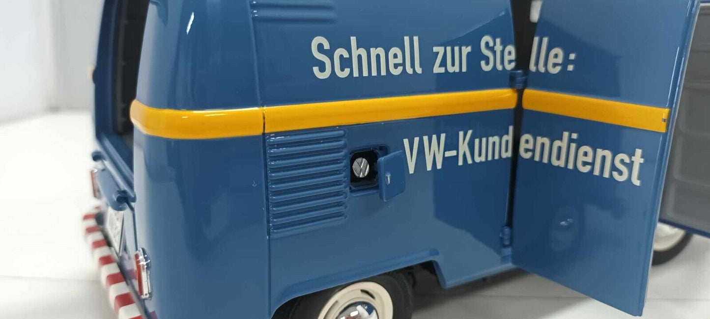 Volkswagen T1 b Kastenwagen VW-Kundendienst Servizio Clienti Schuco 1:18 Usato
