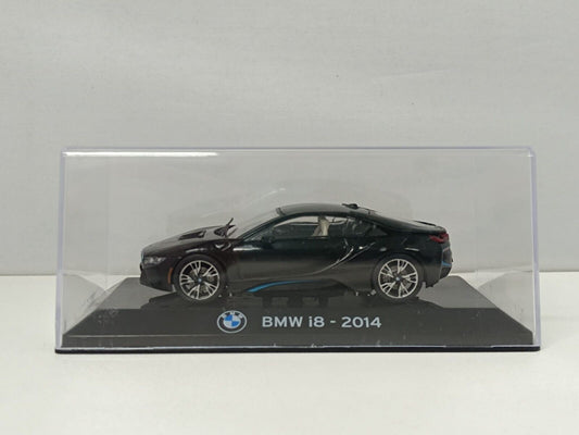 BMW i8 2014 Edicola 1/43 Nero + Teca Usato GM Shop