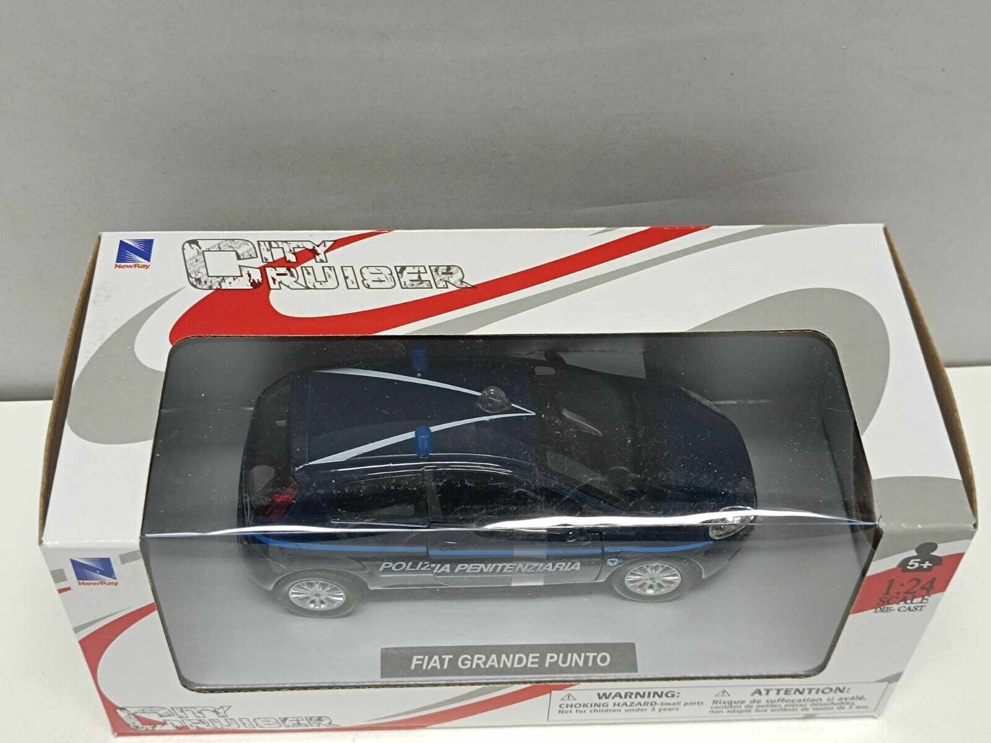 Fiat Punto Polizia Penitenziaria 2006 - New Ray 1:24 Modellino Auto Nuovo