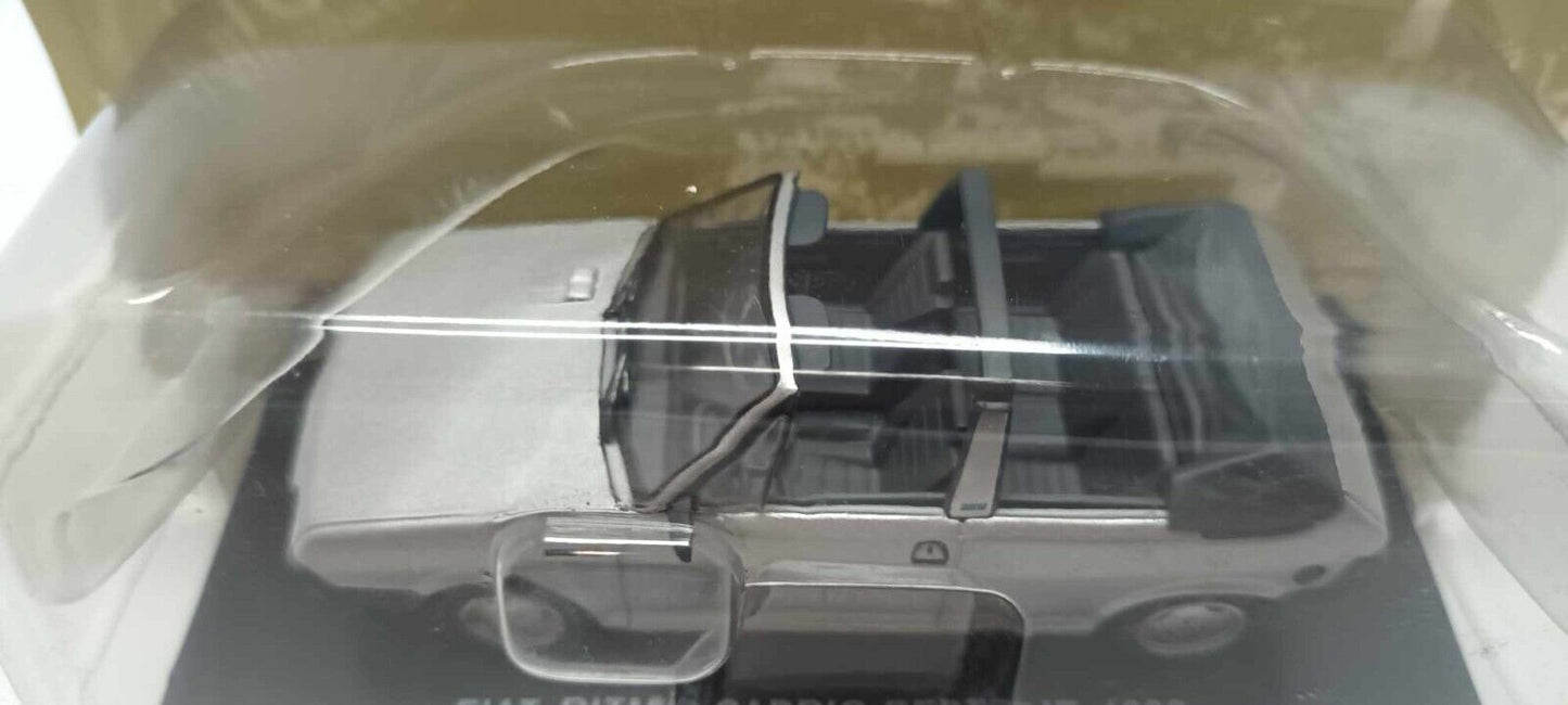 Fiat Ritmo Cabrio Bertone 1982 Silver Edicola Deagostini 1:43 Usato + Blister