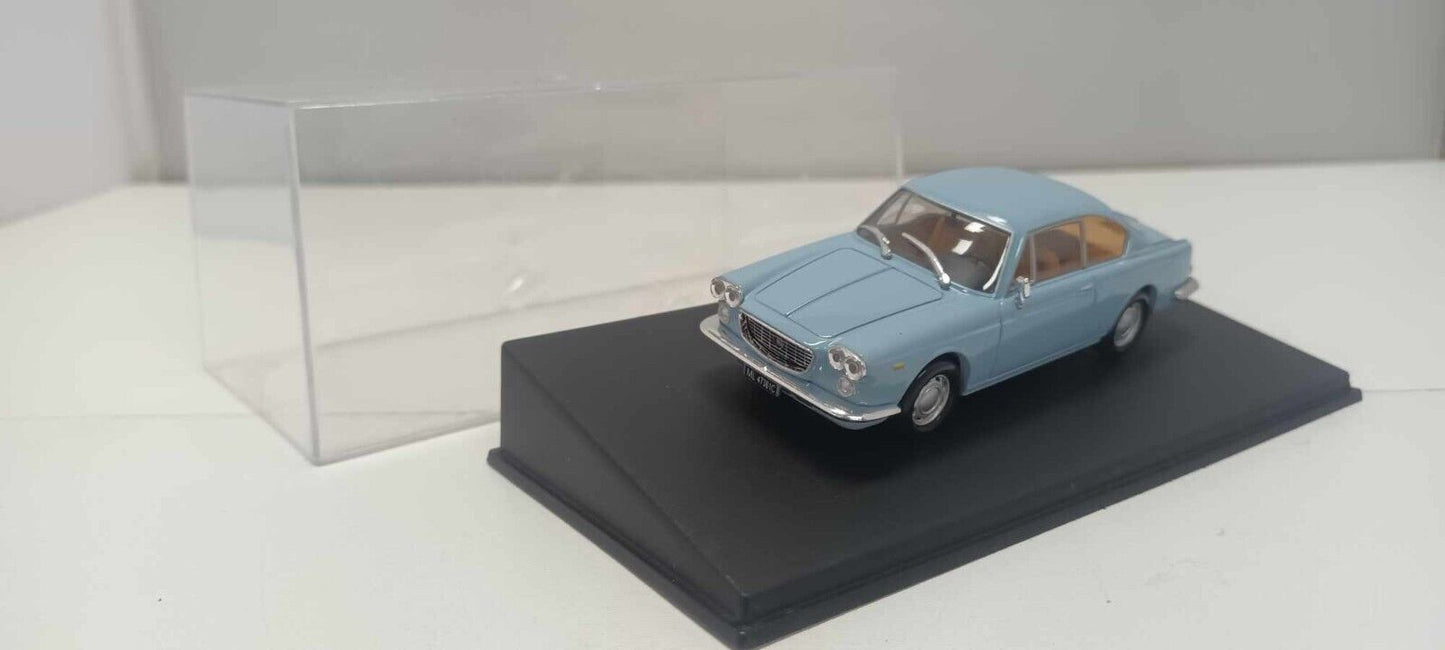 Lancia Flavia Coupé 1961 Azzurro Edicola Deagostini 1:43 Usato + Teca + Basetta