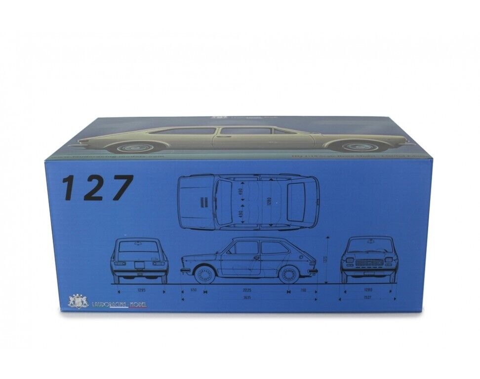 Fiat 127 Prima 1° Serie 1971 Blue Clair Azzurro Laudoracing 1:18 Nuovo Limitata