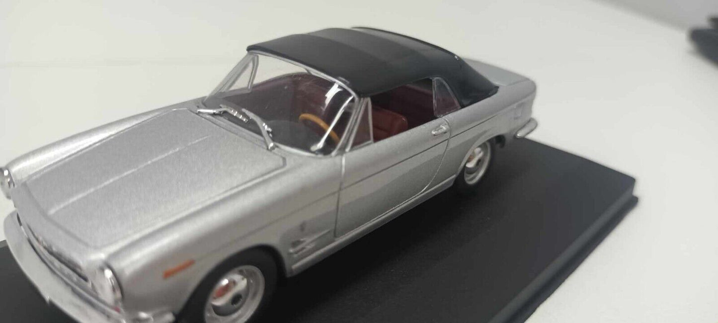 Fiat 2300 S Cabriolet Starline Models 1:43 Silver Usato + Teca + Basetta