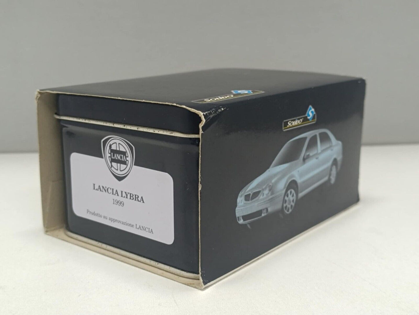 Lancia Lybra 1999 Box Gift Set Blue Blu Scuro - Solido 1:43 Usato 1/43