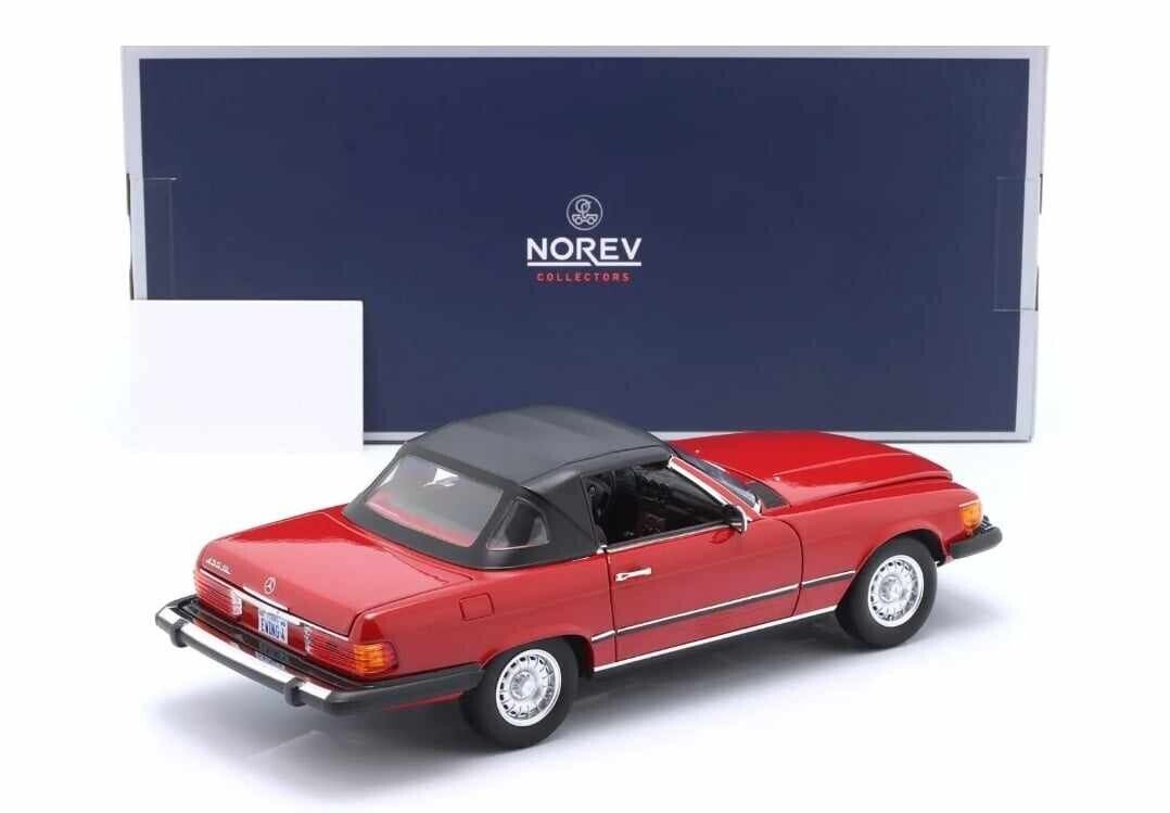 Mercedes-Benz 450 SL 1979 US Version Norev 1:18 Rosso Red GM Shop