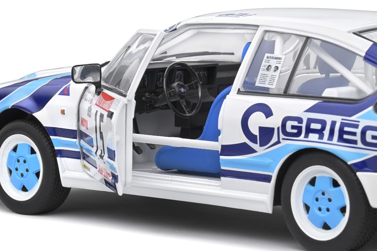 Alfa Romeo GTV6 Rallye Des Garrigues 1986 #15 Rigollet - Bathelot Solido 1:18