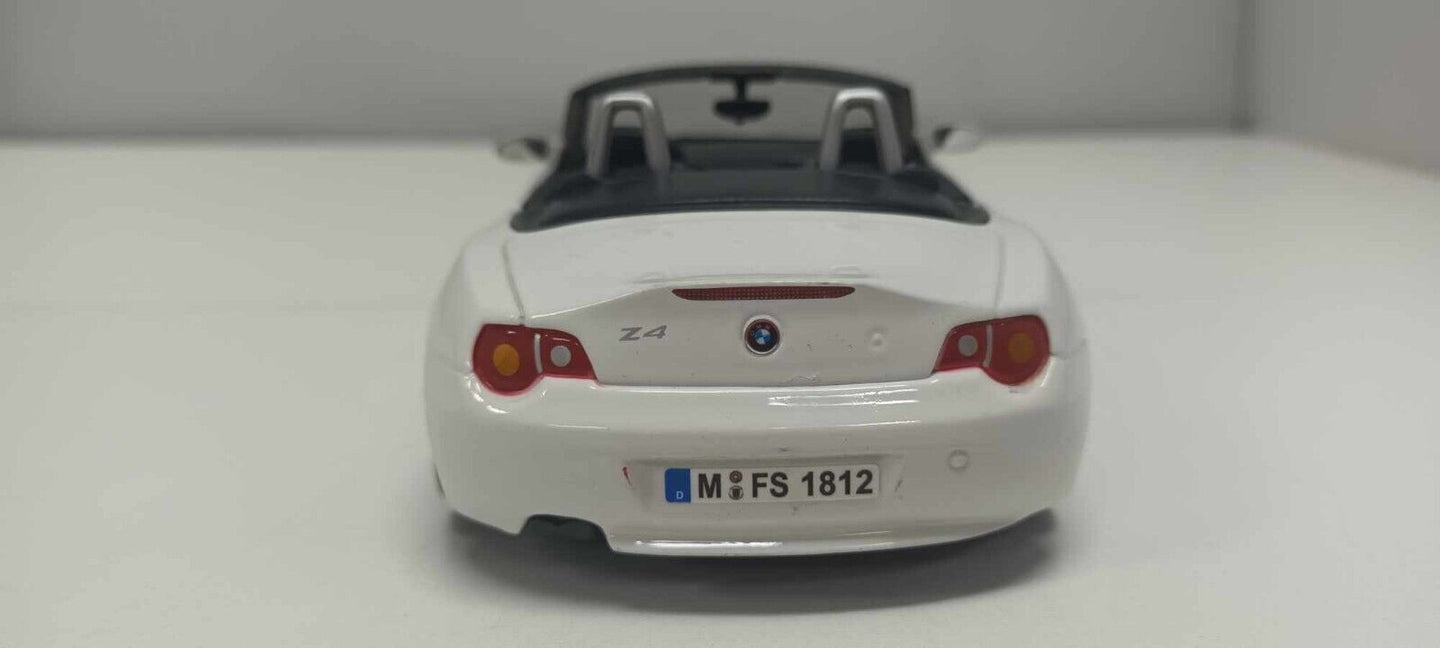 BMW Z4 Spider 2003 White Bianco Burago 1:24 Usato 1/24