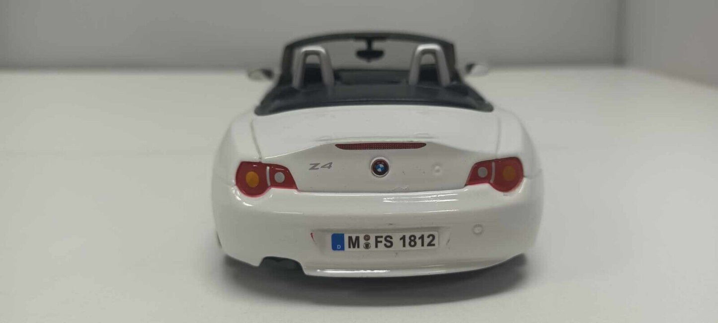 BMW Z4 Spider 2003 White Bianco Burago 1:24 Usato 1/24