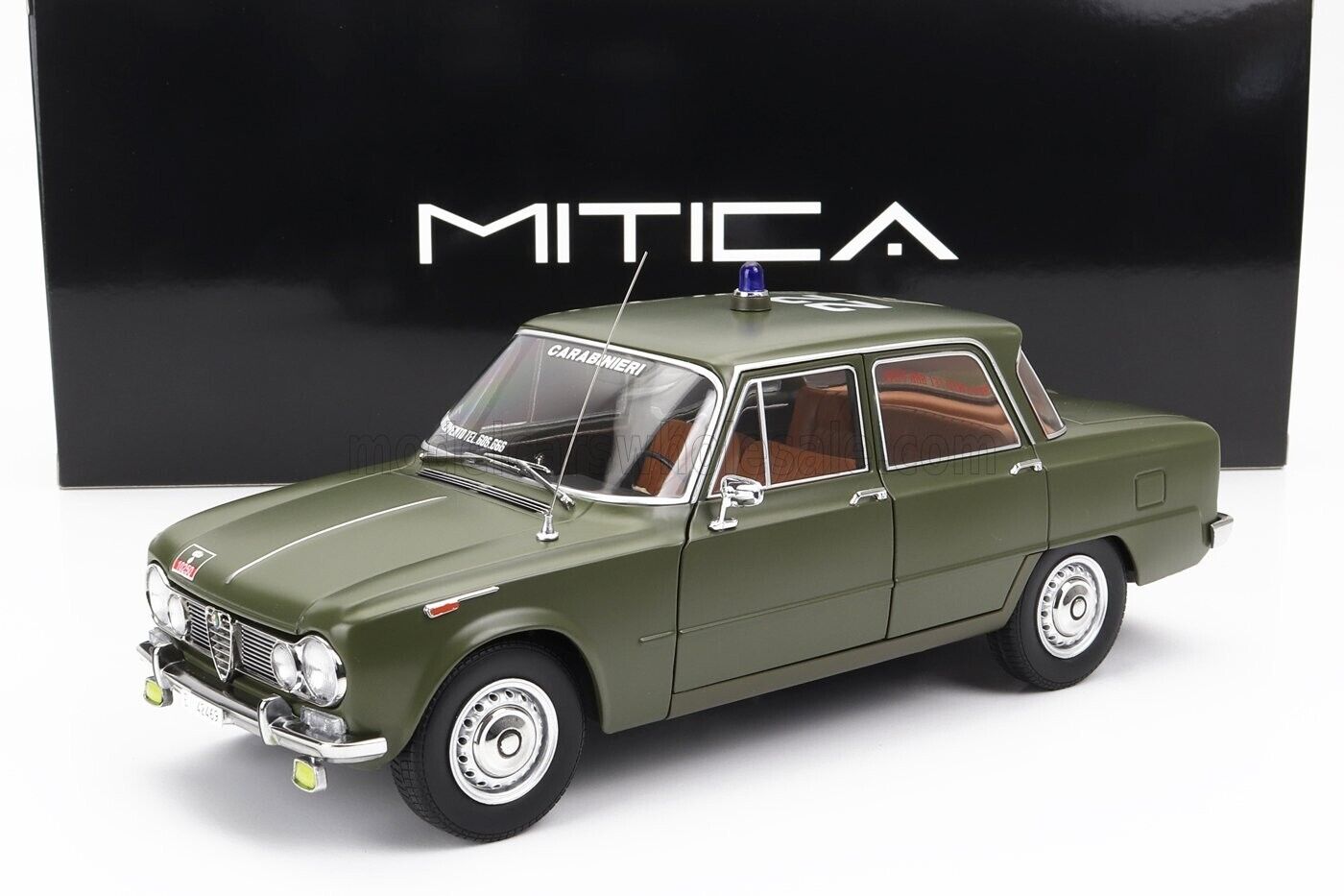 Alfa Romeo Giulia 1.6 Ti 1963 Carabinieri Roma Pronto Intervento Mitica 1:18