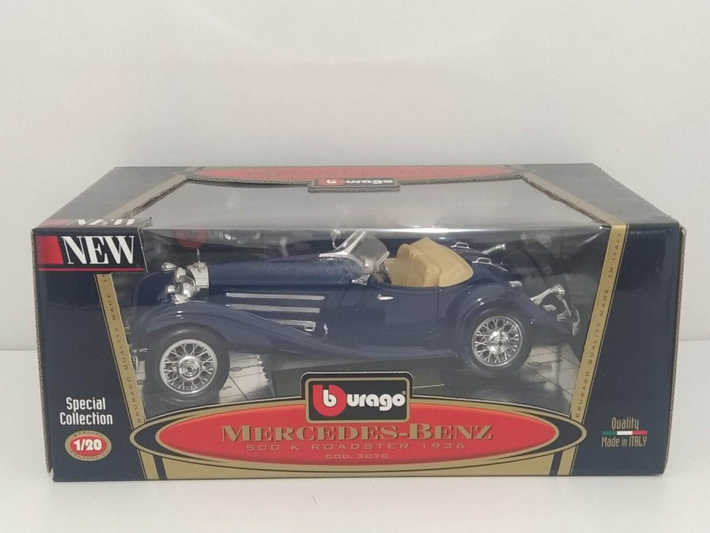 Mercedes-Benz 500 K Roadster 1936-Burago 1:18 GM Shop