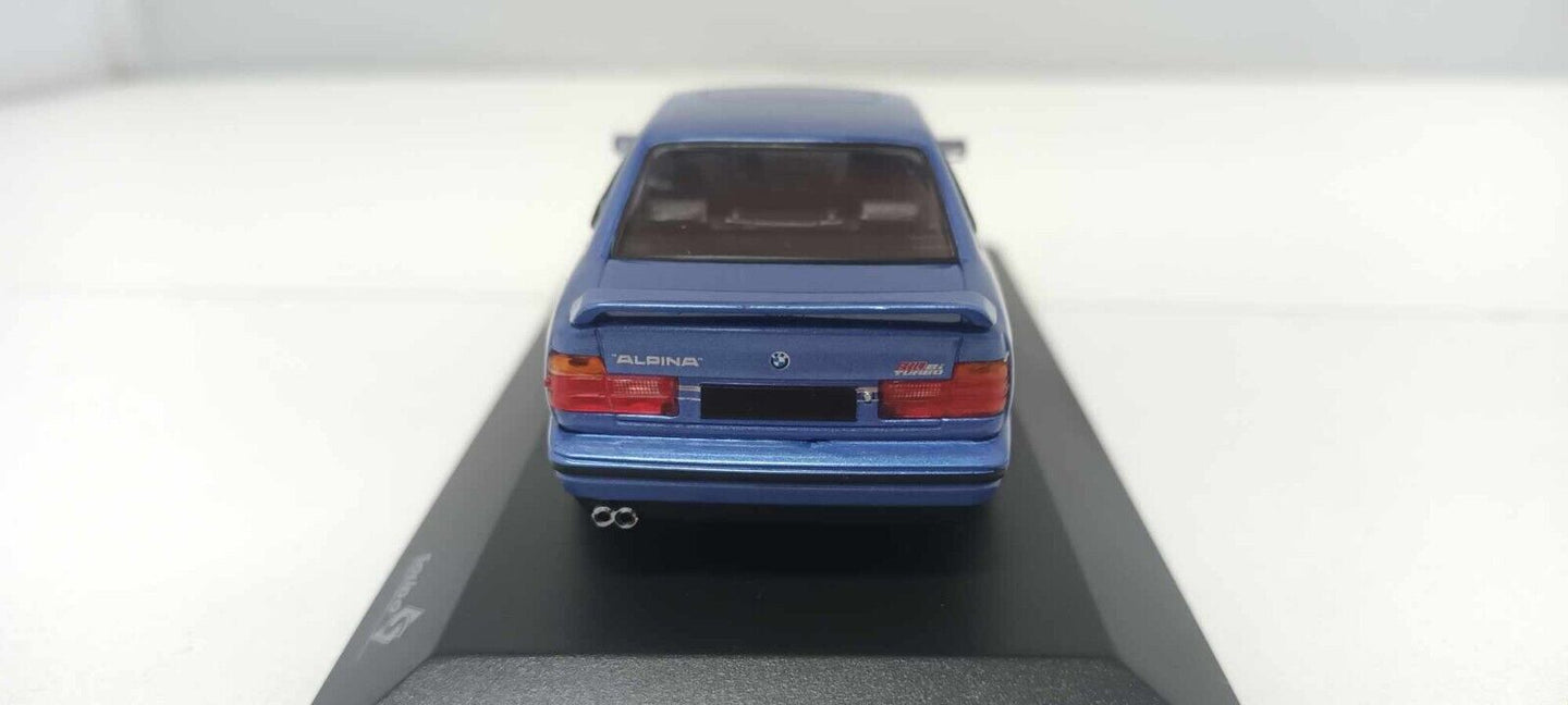 BMW E34 Alpina B10 Biturbo Solido 1:43 Blu Metallizzato Blue Met Usato + Box