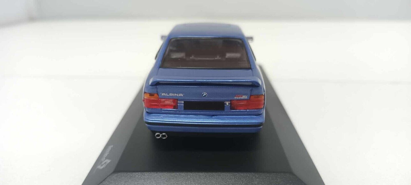 BMW E34 Alpina B10 Biturbo Solido 1:43 Blu Metallizzato Blue Met Usato + Box