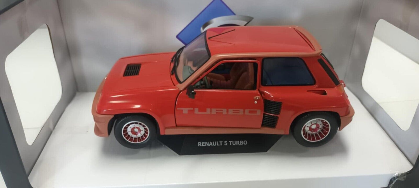 Renault 5 Turbo Rouge Grenade Rosso 1981 Solido 1:18 Usato + Box 1/18