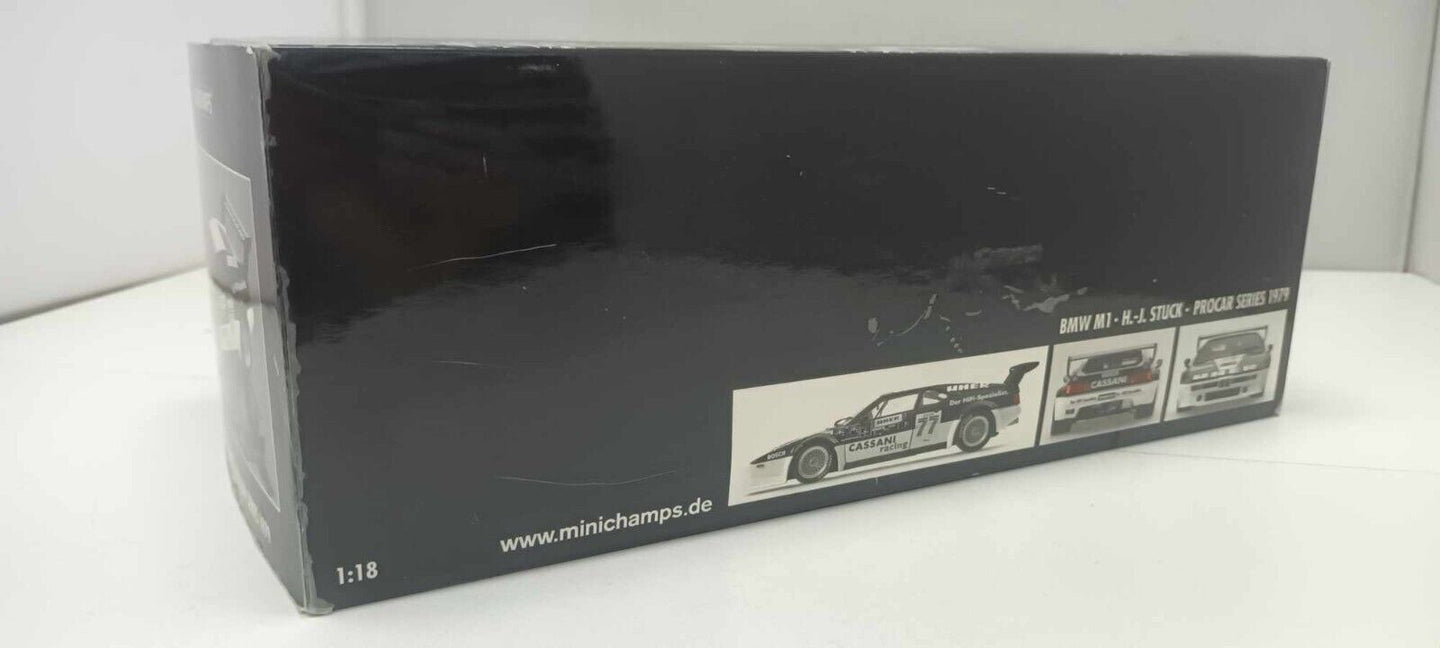 BMW M1 H. - J. Stuck Procar Series Cassani 1979 Minichamps 1:18 Usato + Box 1/18