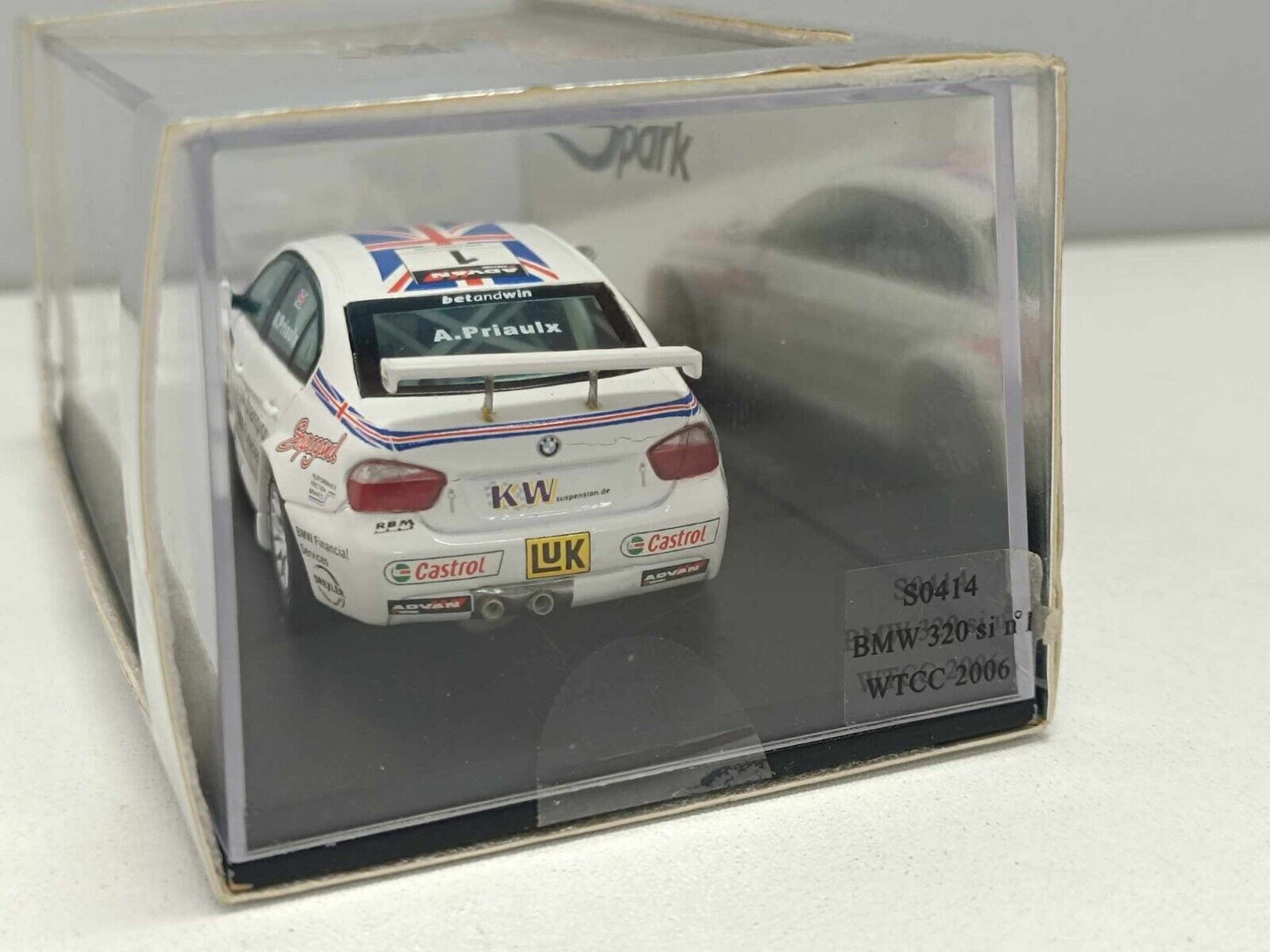 BMW 320 si #1 WTCC 2006 Andy Priaulx - Spark Model 1:43 Usato in box