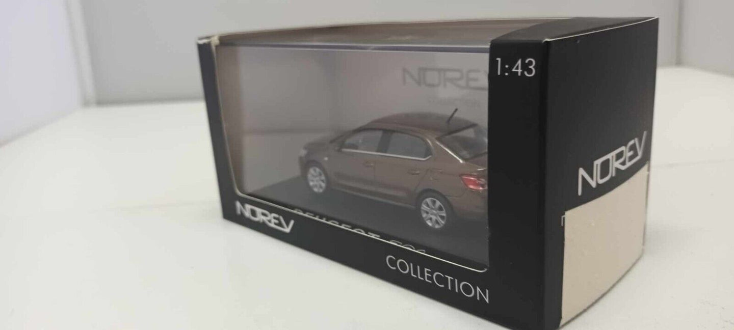 Peugeot 301 4 p 2012 Brown - Norev 1:43 Usato + Teca + Box