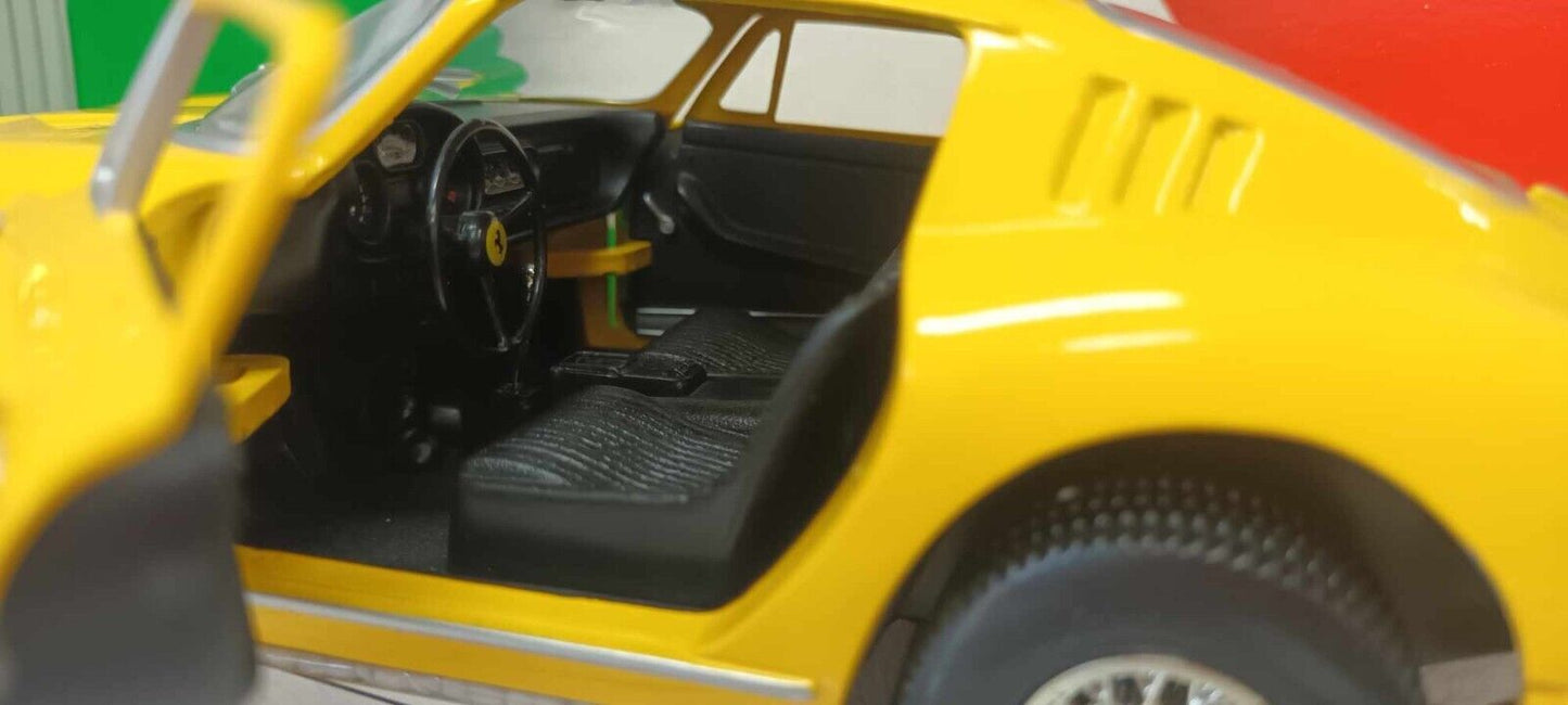 Ferrari 275 GTB 4 1966 ERTL European Classics 1/18 Giallo Yellow Usato + Box