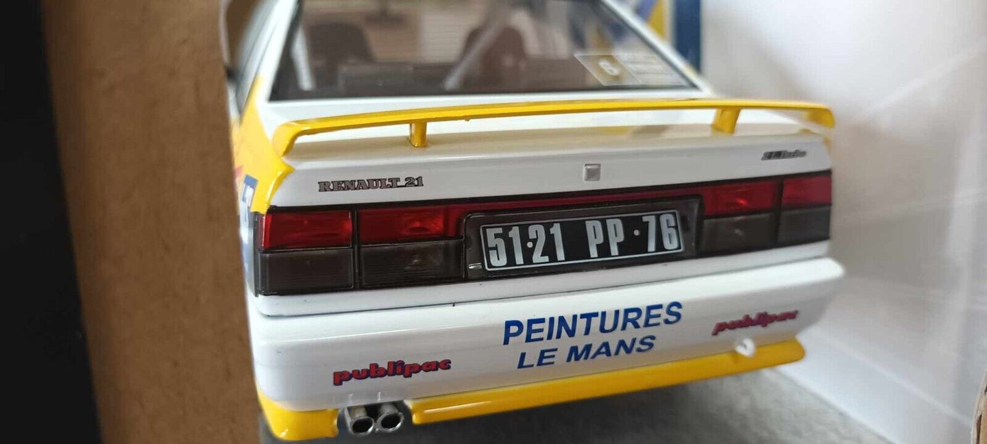 Renault 21 Turbo GrA Rallye Charlemagne 1991 Rats - Menard #6 Solido 1:18 Nuovo