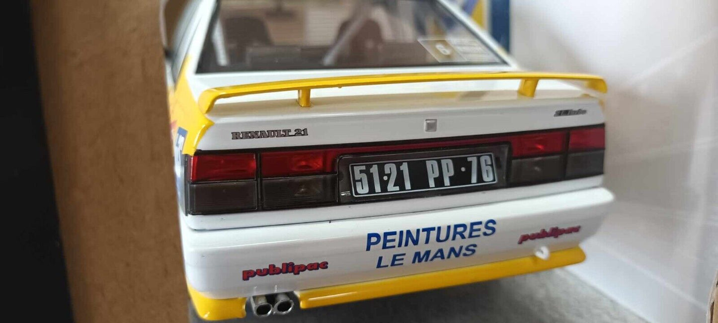 Renault 21 Turbo GrA Rallye Charlemagne 1991 Rats - Menard #6 Solido 1:18 Nuovo