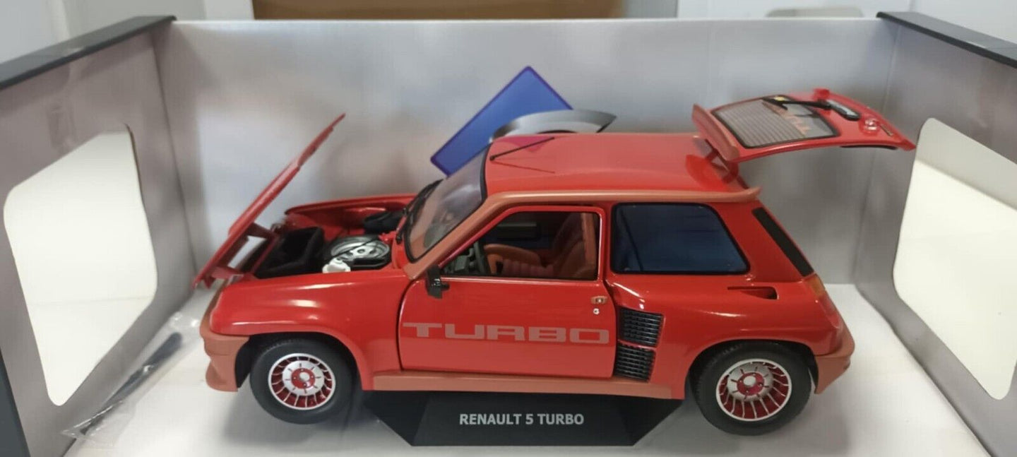 Renault 5 Turbo Rouge Grenade Rosso 1981 Solido 1:18 Usato + Box 1/18