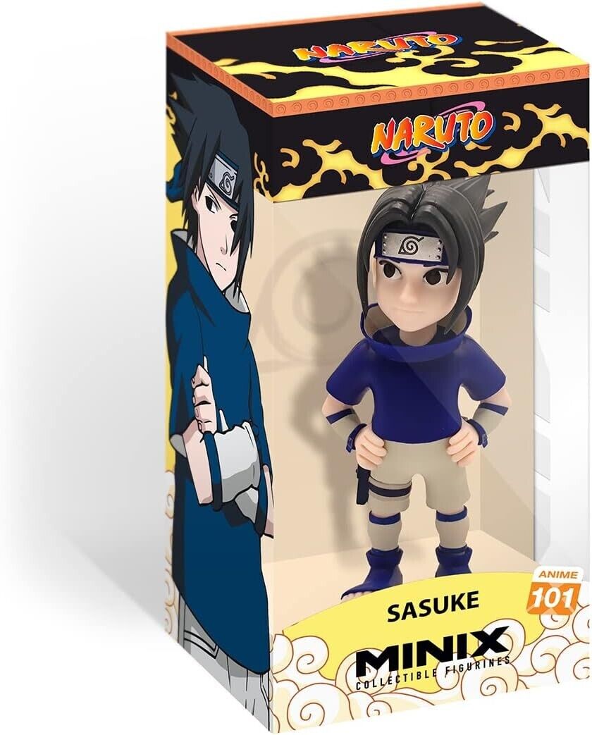 Naruto Sasuke Figure Anime Statuetta Minix Figurine 12cm Nuovo