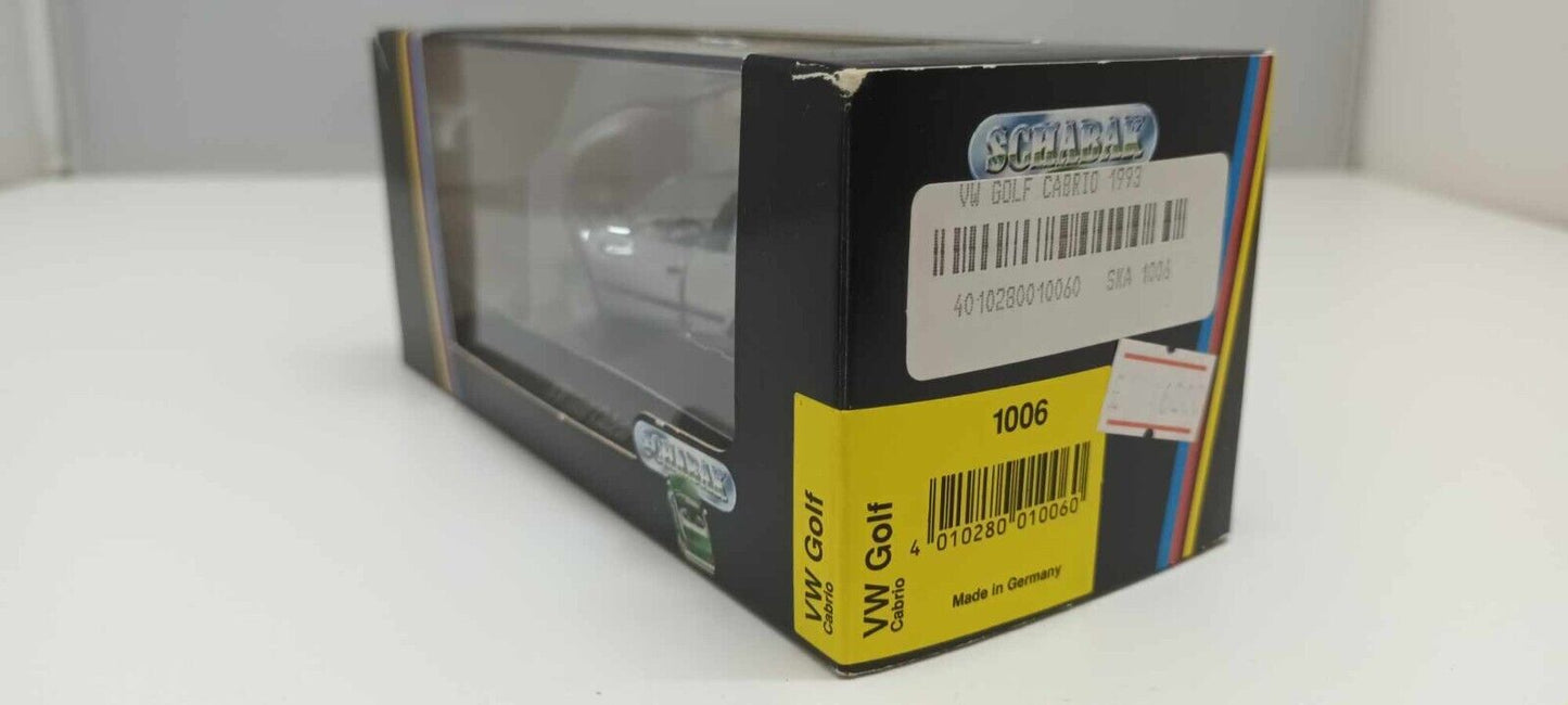 Volkswagen Golf ||| Cabrio Schabak 1:43 Silver + Box GM Shop