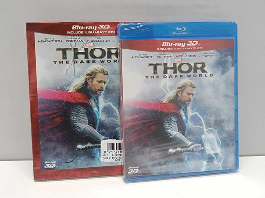 Thor The Dark World Mrvel Film Bluray Blu-ray 3D Italiano Nuovo Cartoncino