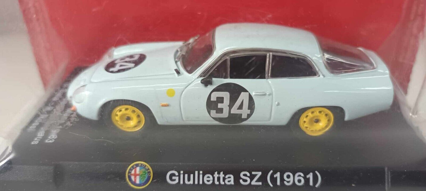 Alfa Romeo Giulietta SZ 1961 - 24h Le Mans 63 #3 Sala - Rossi Edicola 1:43 Usato