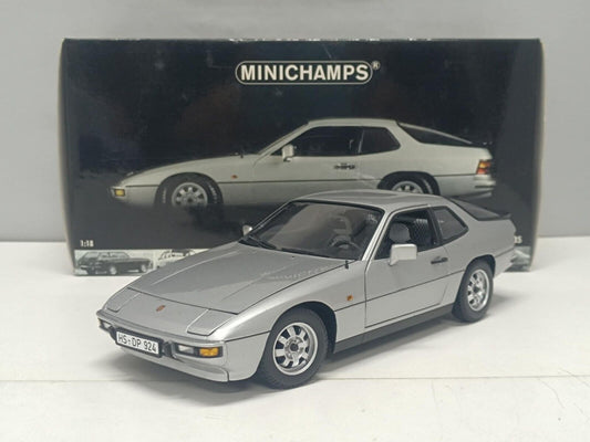 Porsche 924 Silver 1985 - Minichamps 1:18 Rare Models Usato + Box