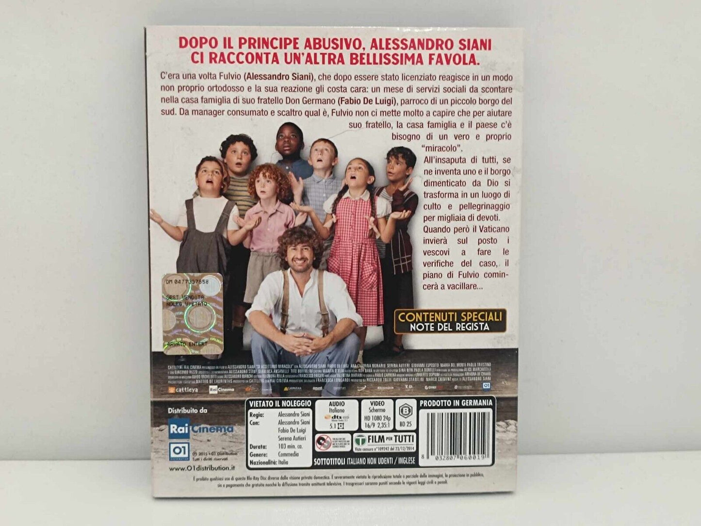 Si Accettano Miracoli Film Blu Ray Alessandro Siani / Fabio De Luigi Italiano