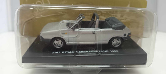 Fiat Ritmo Cabrio Bertone 1982 Silver Edicola Deagostini 1:43 Usato + Blister