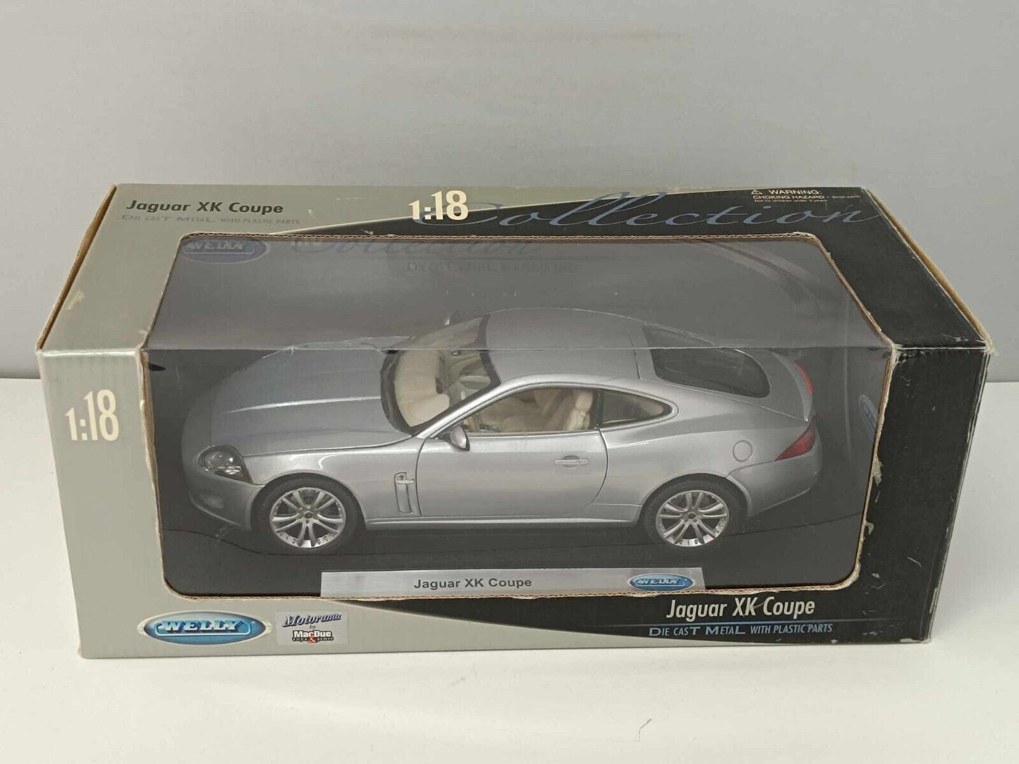 Jaguar XK Coupe 2006 Silver Welly 1/18 Usato Rara Very Rare Diecast GM Shop