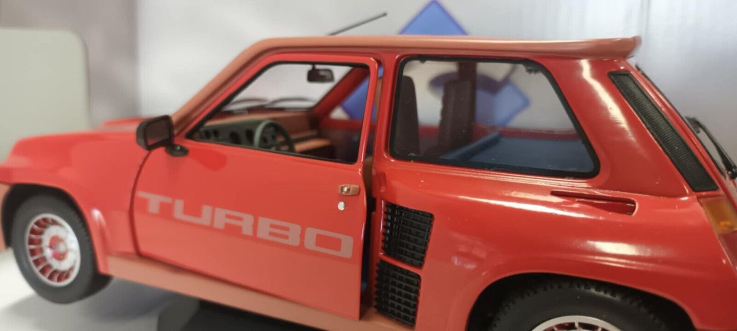 Renault 5 Turbo Rouge Grenade Rosso 1981 Solido 1:18 Usato + Box 1/18