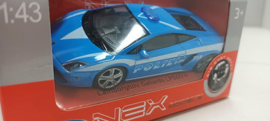 Lamborghini Gallardo Polizia Police Welly Nex 1:43 Nuovo 1/43