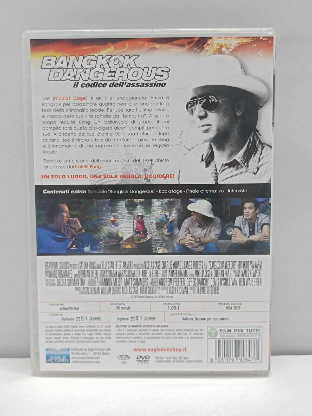 Bangkok Dangerous Il Codice Dell'Assassino Film DVD Italiano Usato Nicolas Cage