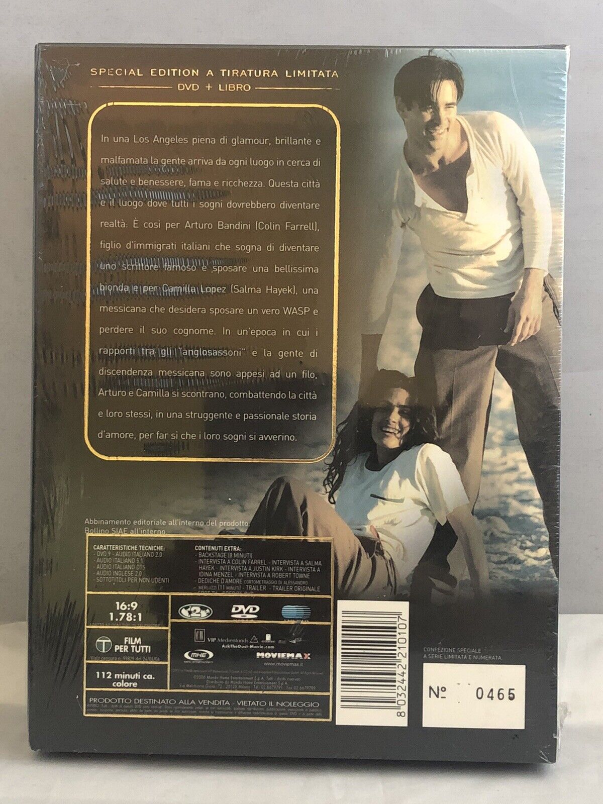 DVD Film Chiedi Alla Polvere Edizione Speciale + Libro Nuovo Sigillato GM SHOP