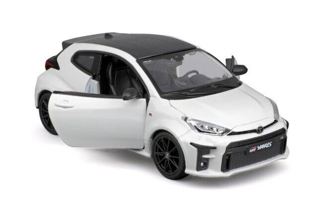 Toyota GR Yaris 2021 Bianco White Maisto 1:24 Nuovo 1/24