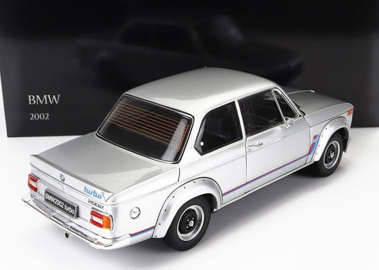 BMW 2002 Turbo 1974 Silver Kyosho 1:18 Nuovo 08544S 1/18