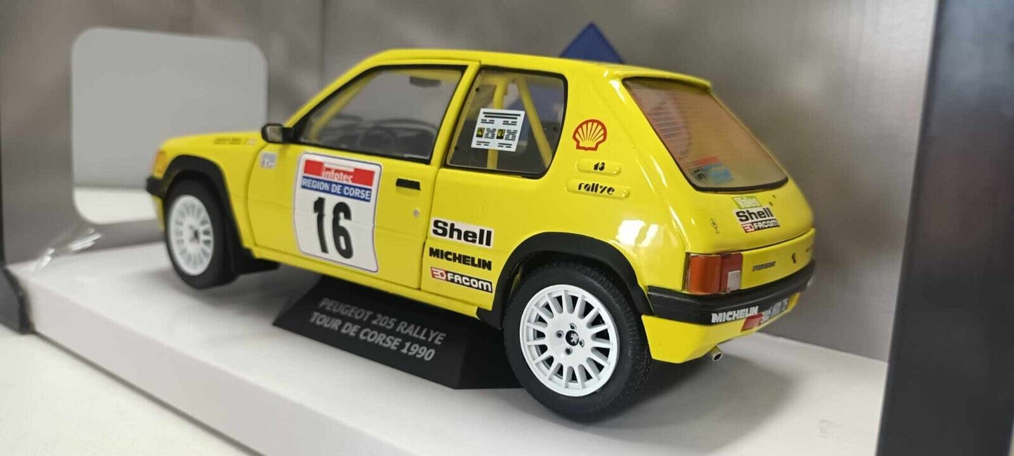 Peugeot 205 Rallye Tour De Corse 1990 #16 Solido 1:18 Usato + Box 1/18