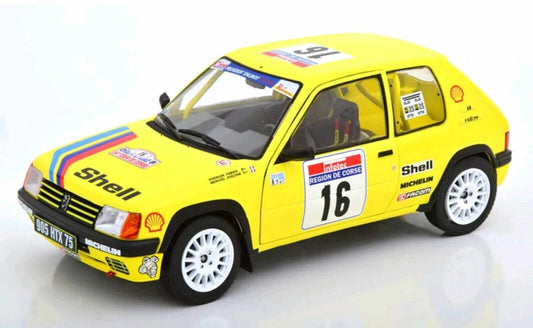 Peugeot 205 Rallye Tour De Corse 1990 #16 Solido 1:18 Usato + Box 1/18