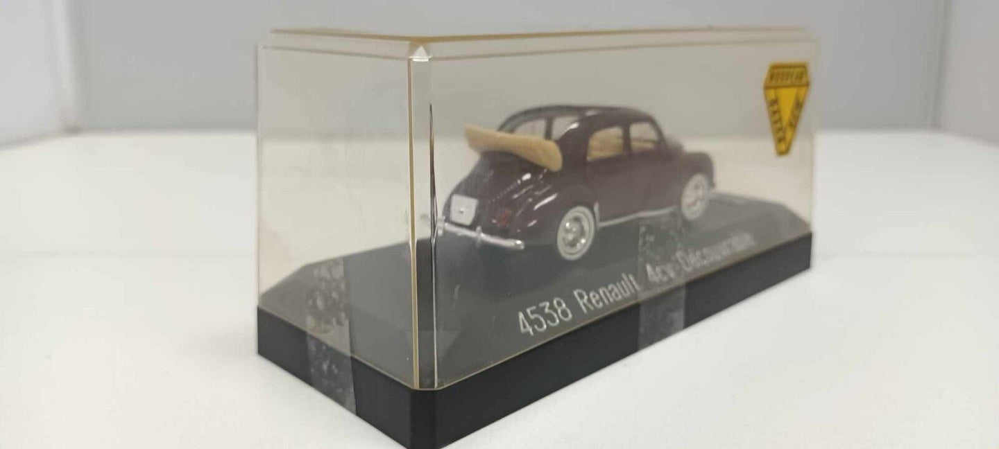 4538 Renault 4CV Decouvrable 4 CV Cabrio Solido 1:43 Miniature Usato + Teca Box