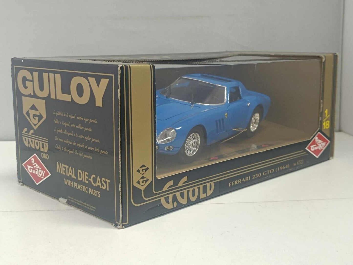 Ferrari 250 GTO 1964 - Guiloy 1:18 Blue Blu Come Nuovo + Box