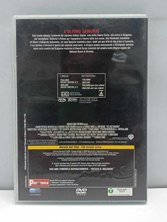 L'ultimo Samurai Film DVD Italiano Ita Usato Tom Cruise Raccolta Miti E Leggende