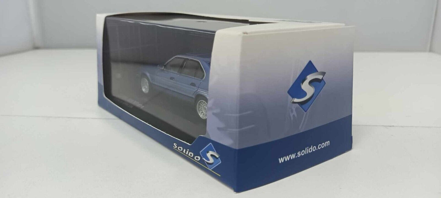 BMW E34 Alpina B10 Biturbo Solido 1:43 Blu Metallizzato Blue Met Usato + Box