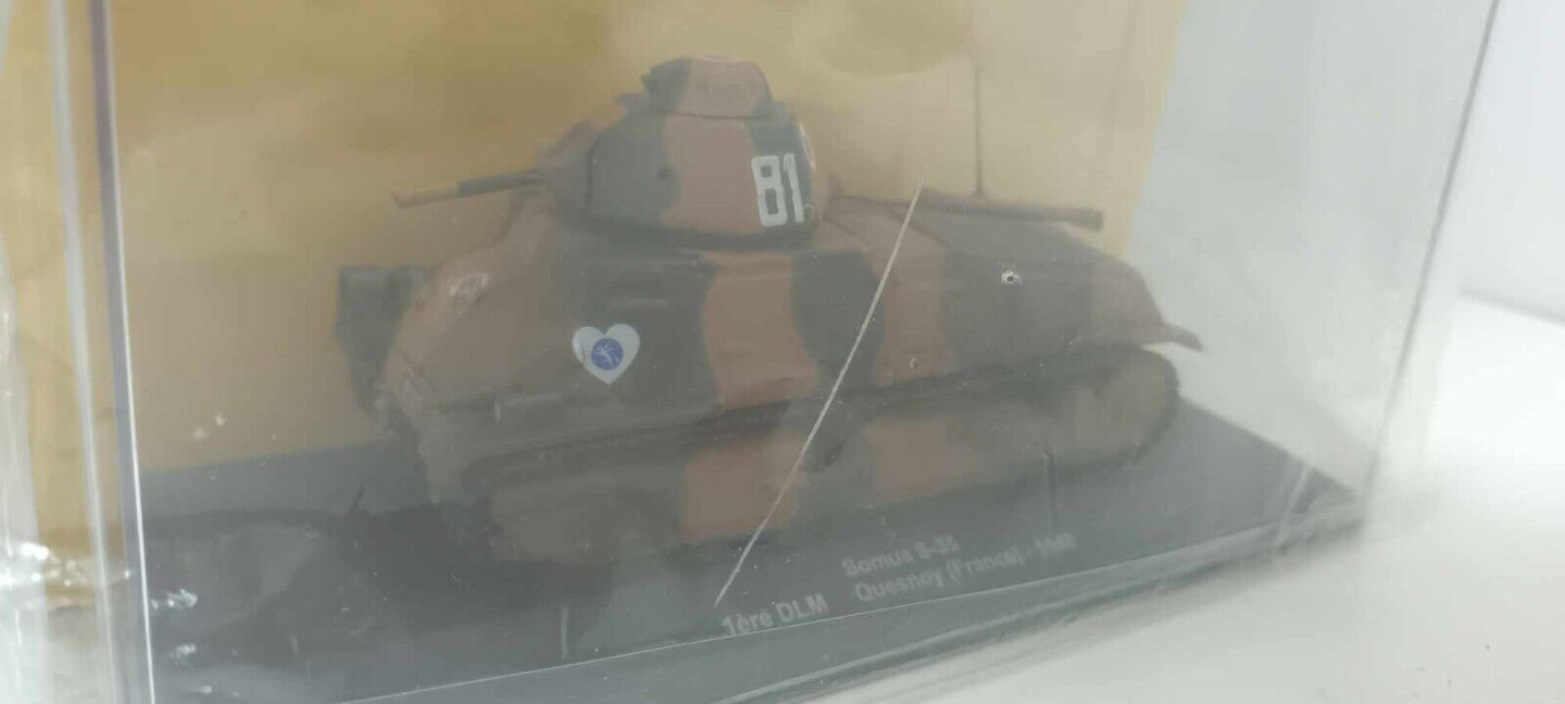 Somua S-35 1ère DLM Quesnoy 1940 Carro Armato 1:43  Edicola Veicoli Militari