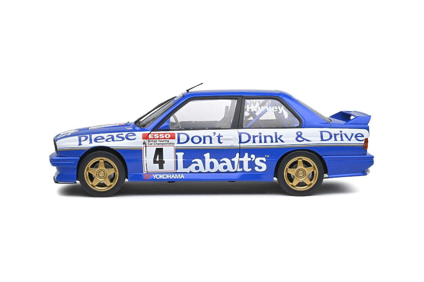 BMW E30 M3 BTCC 1991 Harvey #4 Livrea Labatt's Solido 1:18 Nuovo 1/18