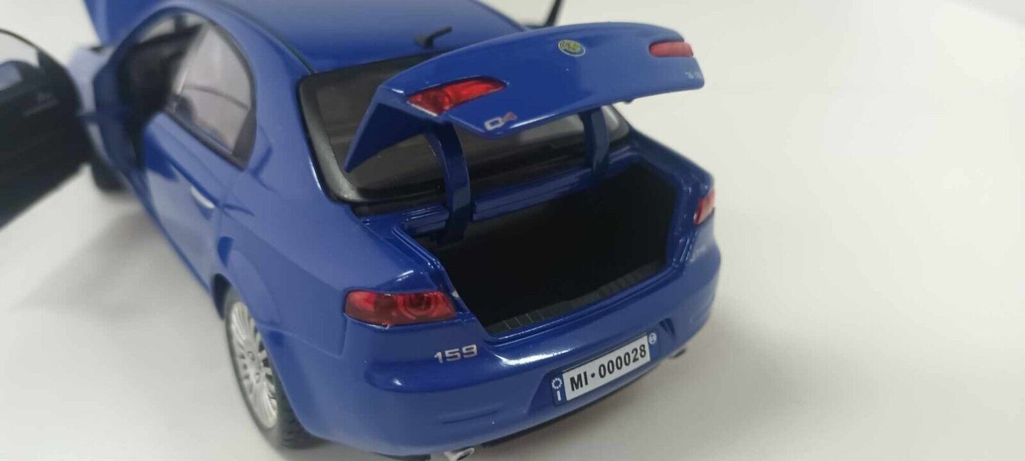 Alfa Romeo 159 Q4 3.2 JTS Motorama 1:24 Blu Usato Rara Very Rare GM Shop