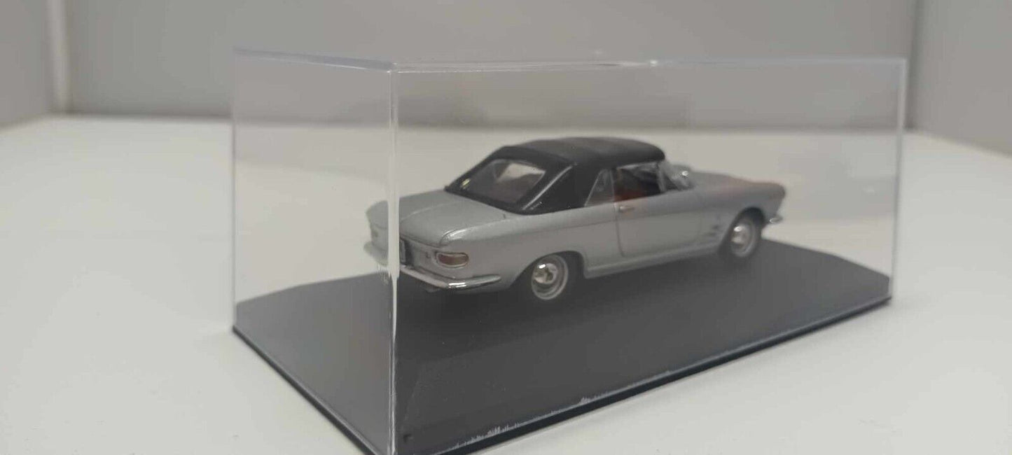 Fiat 2300 S Cabriolet Starline Models 1:43 Silver Usato + Teca + Basetta