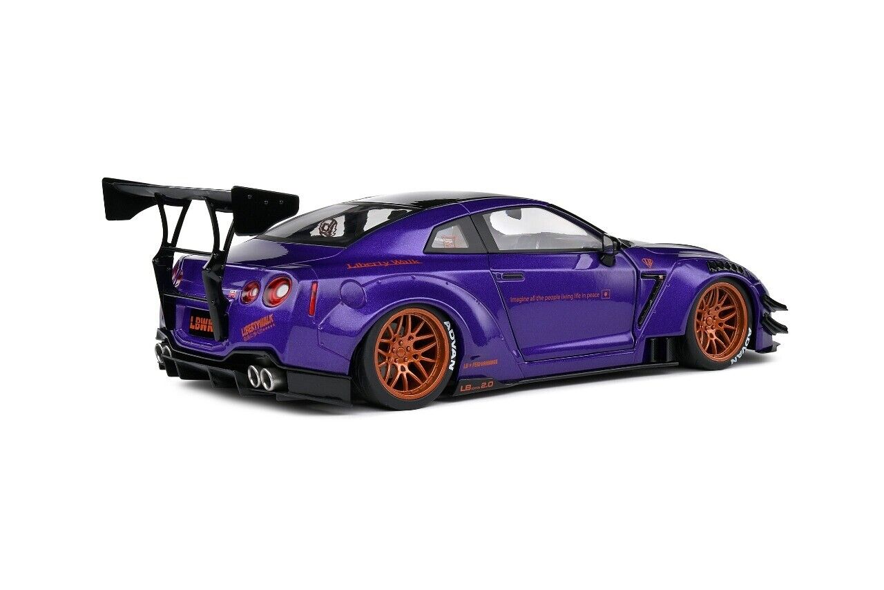 Nissan Skyline GT-R R35 Body Kit Type 2 Purplezilla 2022 Solido 1:18 Nuovo